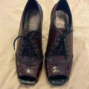 Size 7.5 Vince Camuto lace up heels- only worn twice.